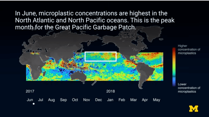 University of Michigan seasonal microplastic contamination in the ocean
